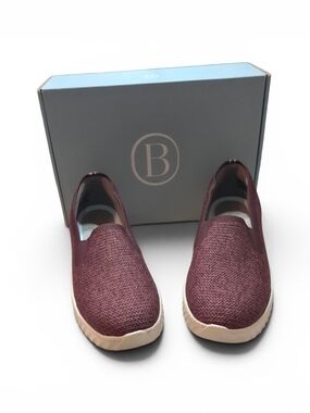 Bzees Women's Slip-On Athletic Shoes - Burgundy
